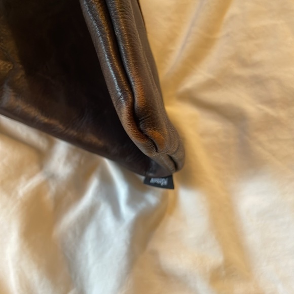 100% Leather Kolash shoulder bag. Black with brown, orange and turquoise detail - Picture 11 of 11